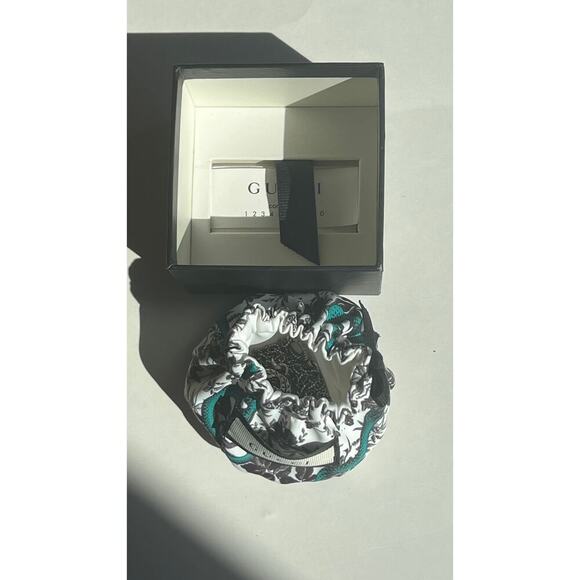 Gucci Mens Textured Interlocking G Logo Silver Necklace w/ Gift Box NWOT - Picture 13 of 15